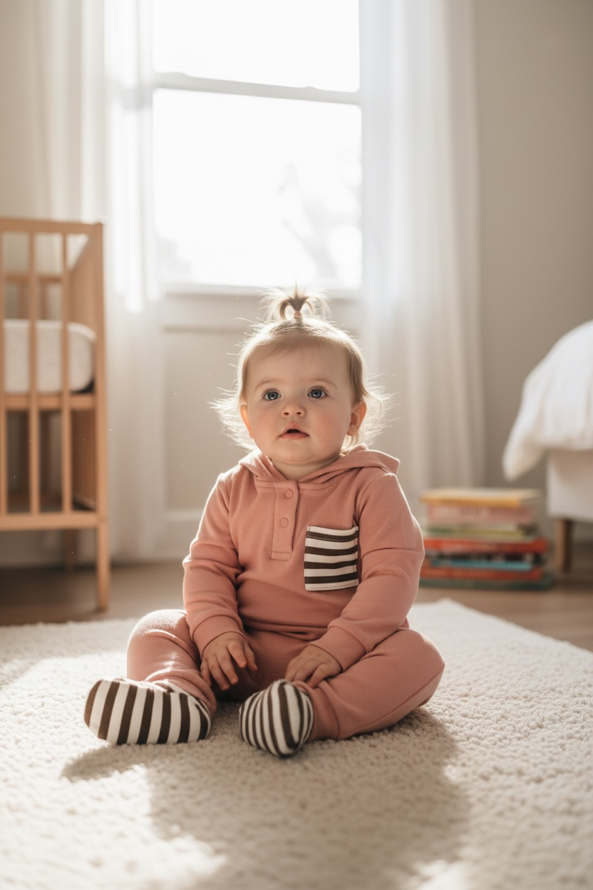 Onesie baby pink