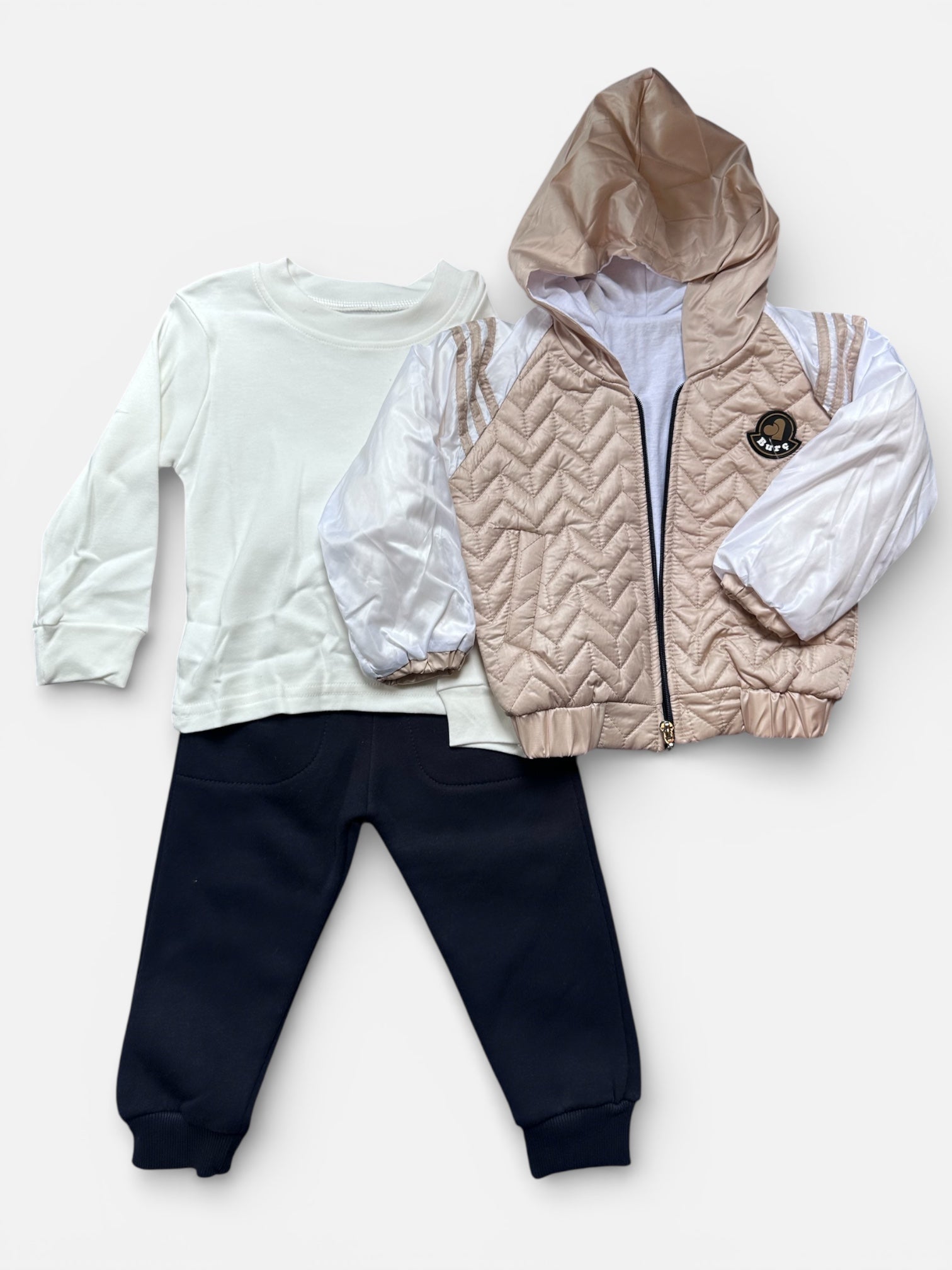 Boys jacket with shirt and jogging pants