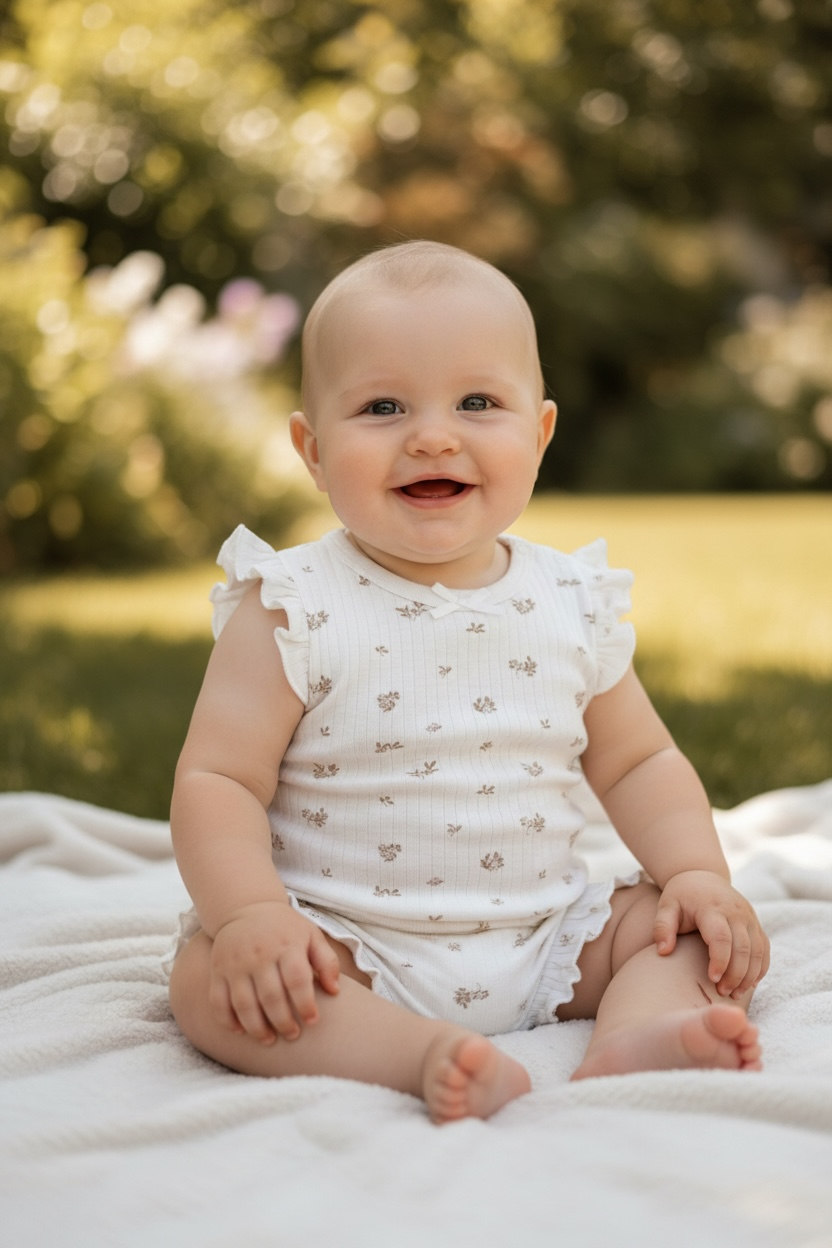 Baby girl sleeveless shirt and shorts organic cotton