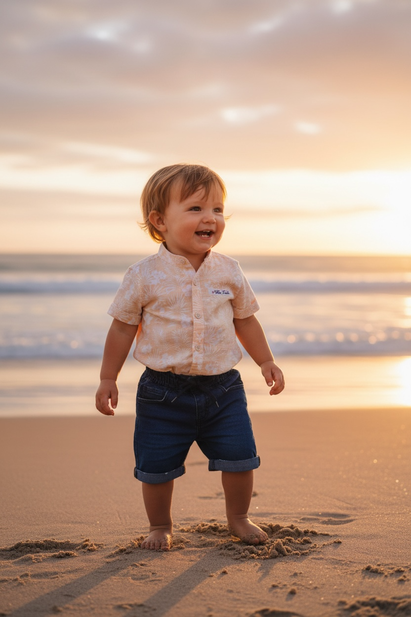 Short sleeve shirt with jeans shot