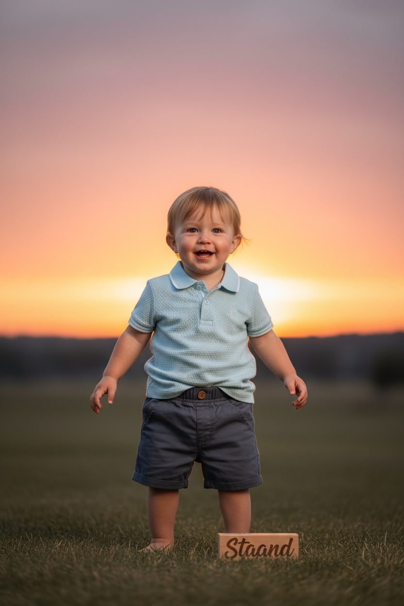 Boys grey cotton polo shirt with shorts